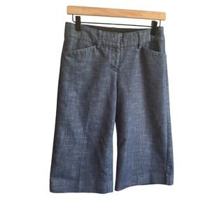 Express Design Studio Editor Gauchos 4 Blue Denim Excellent Vintage Inspired